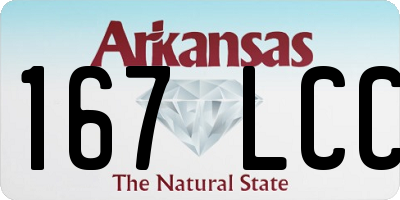 AR license plate 167LCC