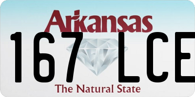 AR license plate 167LCE