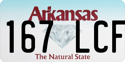 AR license plate 167LCF