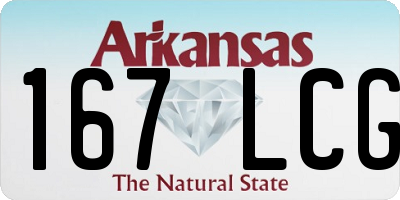 AR license plate 167LCG