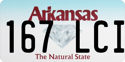 AR license plate 167LCI