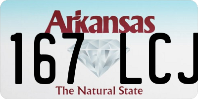 AR license plate 167LCJ