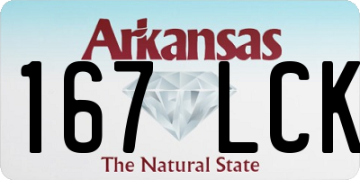 AR license plate 167LCK
