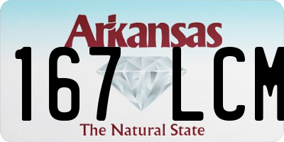 AR license plate 167LCM