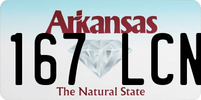 AR license plate 167LCN