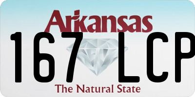AR license plate 167LCP