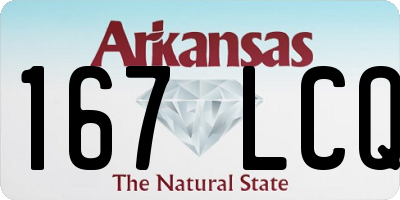 AR license plate 167LCQ