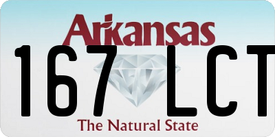 AR license plate 167LCT