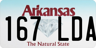 AR license plate 167LDA