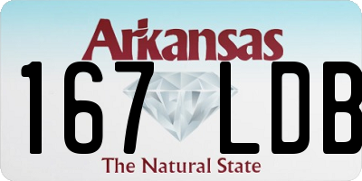 AR license plate 167LDB