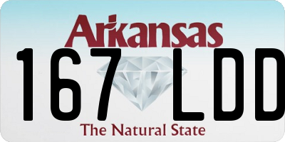 AR license plate 167LDD