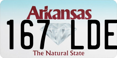 AR license plate 167LDE