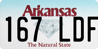 AR license plate 167LDF