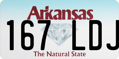 AR license plate 167LDJ