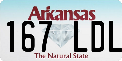 AR license plate 167LDL