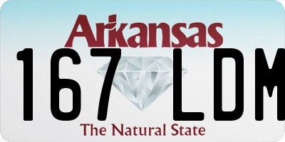 AR license plate 167LDM