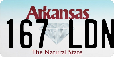 AR license plate 167LDN