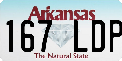 AR license plate 167LDP