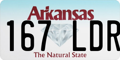 AR license plate 167LDR