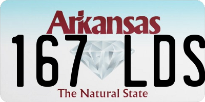 AR license plate 167LDS