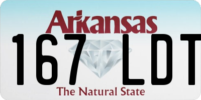 AR license plate 167LDT