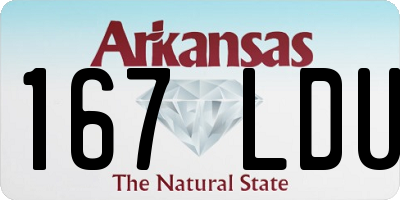AR license plate 167LDU