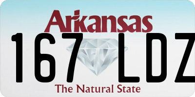 AR license plate 167LDZ