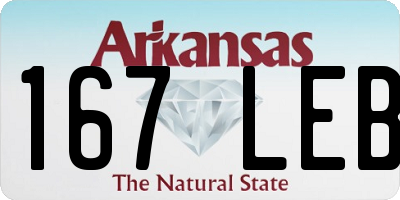 AR license plate 167LEB