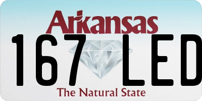 AR license plate 167LED