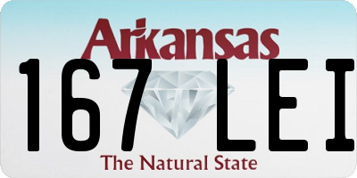AR license plate 167LEI