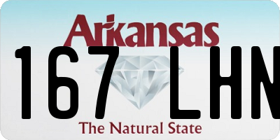 AR license plate 167LHN