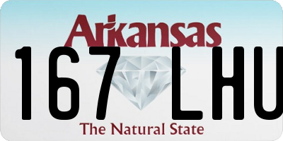 AR license plate 167LHU