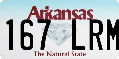 AR license plate 167LRM