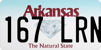 AR license plate 167LRN