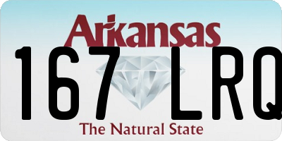 AR license plate 167LRQ