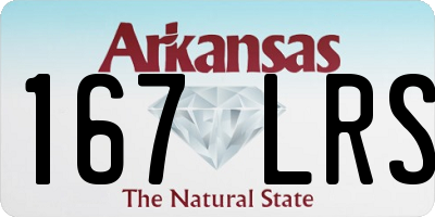 AR license plate 167LRS