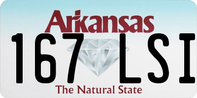 AR license plate 167LSI