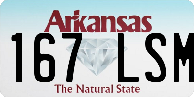 AR license plate 167LSM
