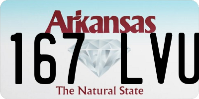 AR license plate 167LVU