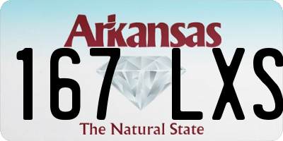 AR license plate 167LXS
