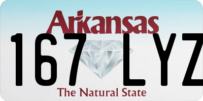 AR license plate 167LYZ
