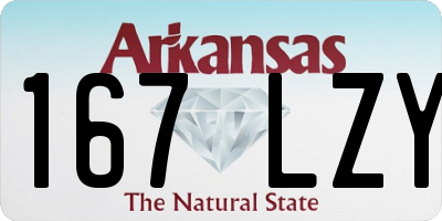 AR license plate 167LZY