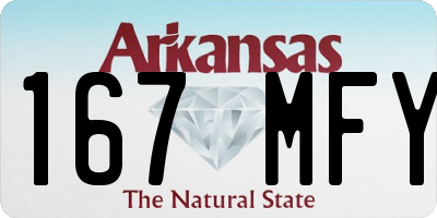 AR license plate 167MFY