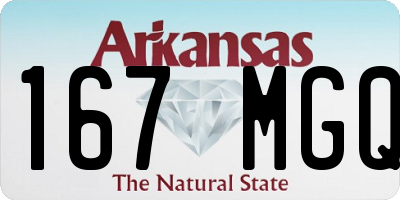 AR license plate 167MGQ