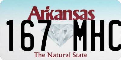 AR license plate 167MHC
