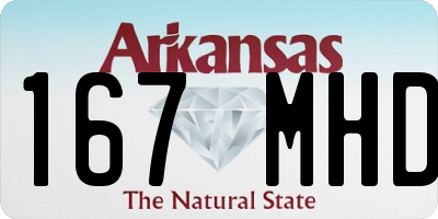 AR license plate 167MHD