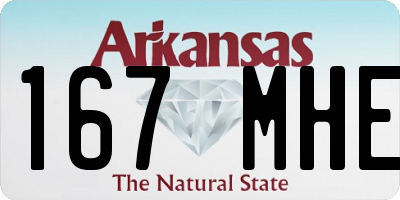 AR license plate 167MHE