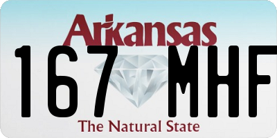 AR license plate 167MHF