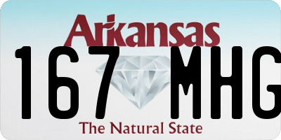 AR license plate 167MHG