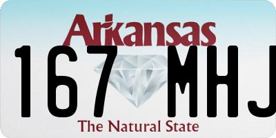AR license plate 167MHJ
